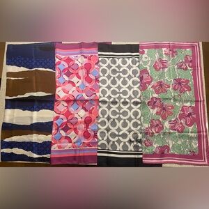 Floral COACH Silk Square Large Scarf
